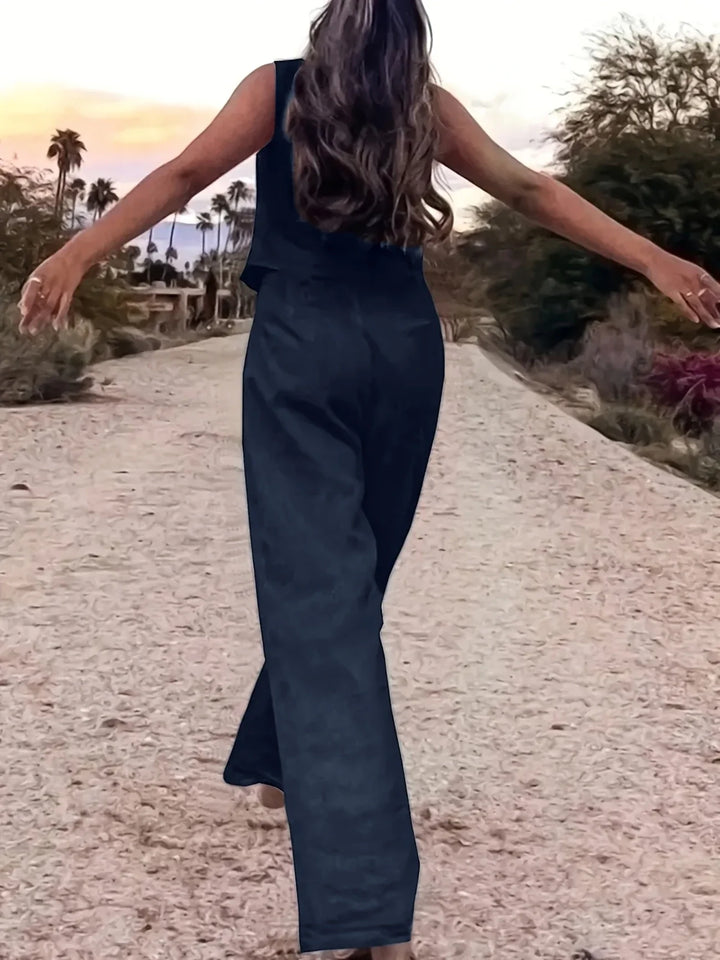 Jorja - Elegant Sleeveless Two Piece Outfit Set