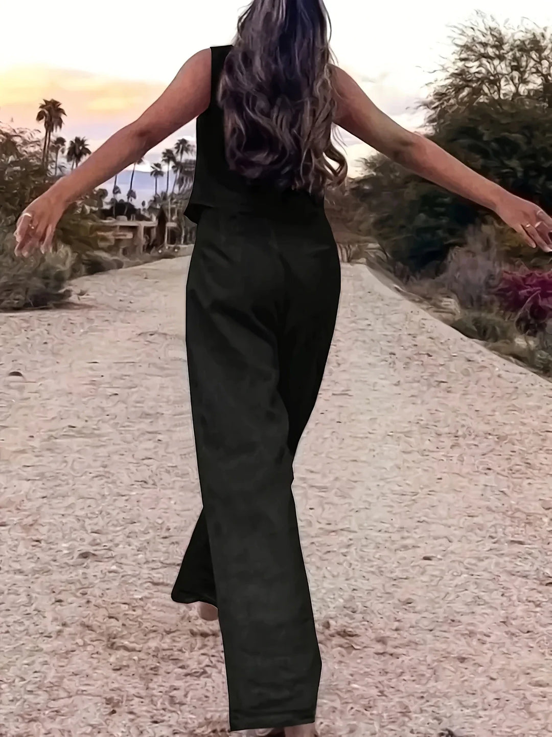 Jorja - Elegant Sleeveless Two Piece Outfit Set