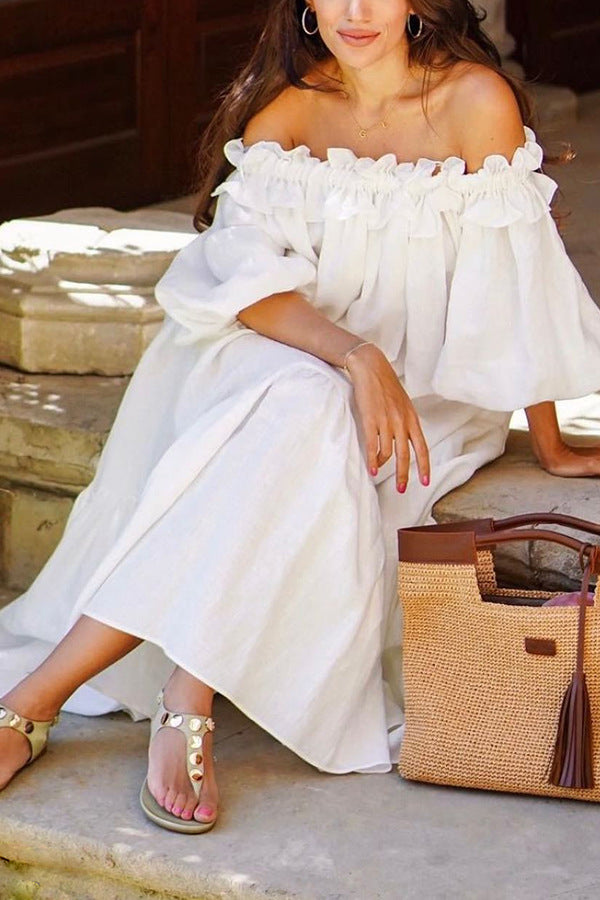 Francisca - Elegant Off Shoulder Summer Dress