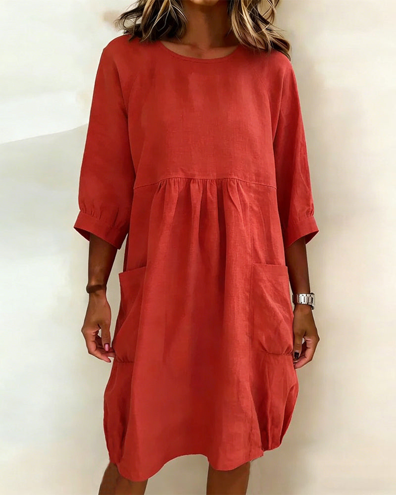 Maleesha - Stylish Dress With Wide Sleeve
