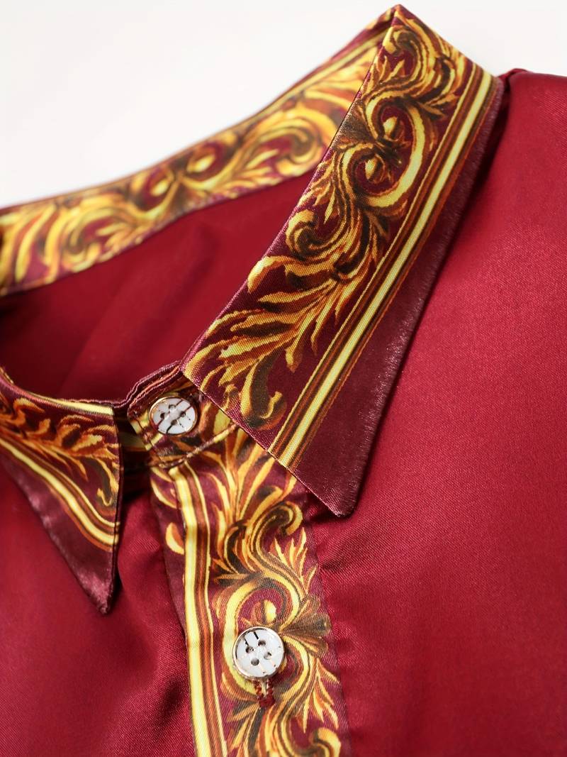 Vygantas - Elegant Patchwork Long Sleeve Shirt