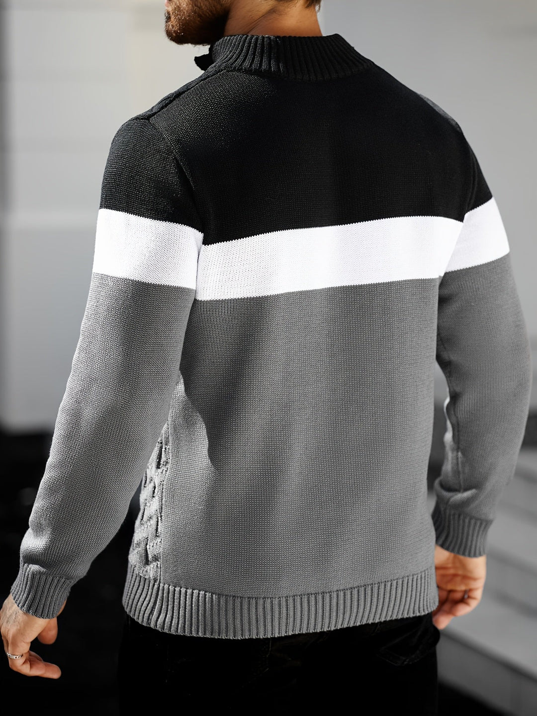 Vivena - Casual Stand Collar Knitted Sweater