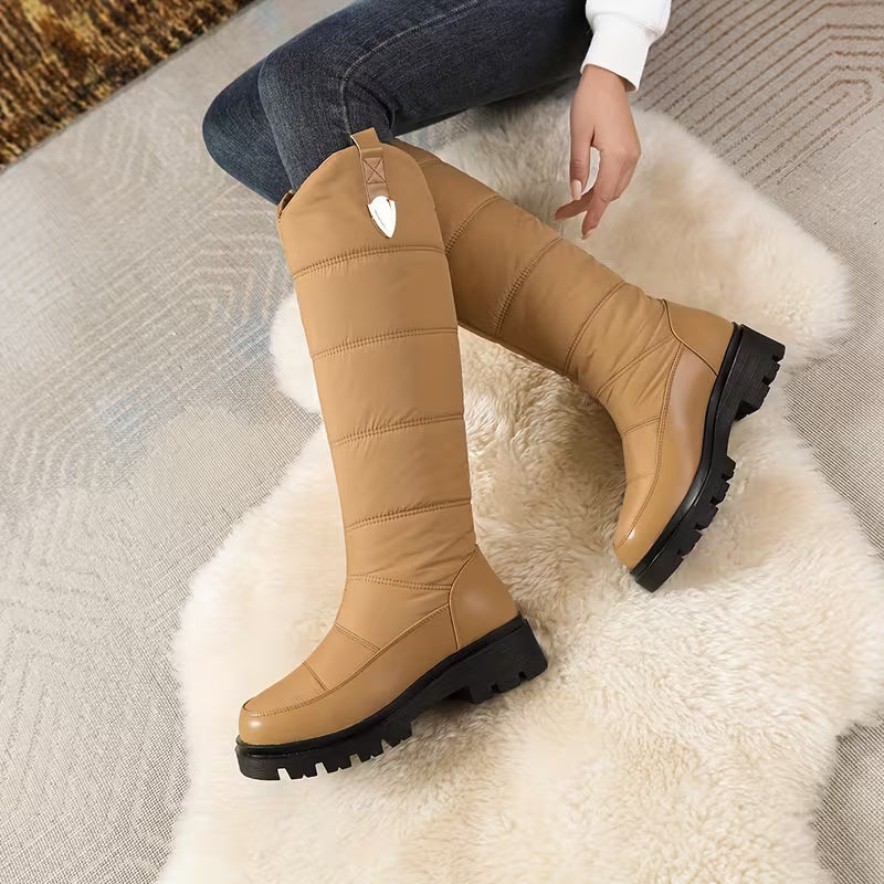 Astreaida - Winter Knee-High Boots With Anti-Skid Sole