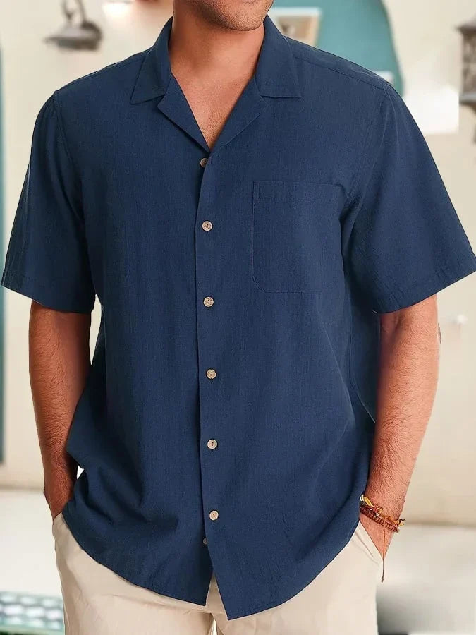 Huib - Casual Lapel Pocket Shirt