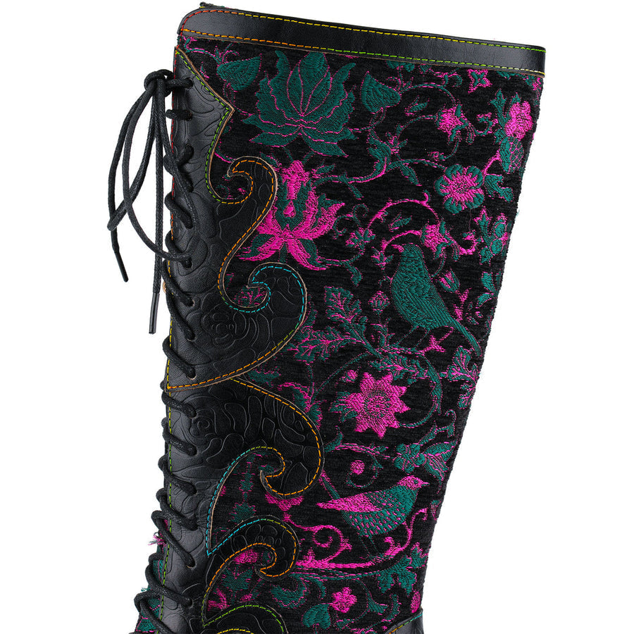 Kataranita - Leather Orthopedic Boot With Printed