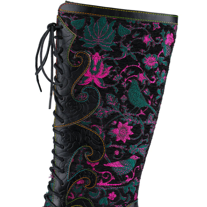 Kataranita - Leather Orthopedic Boot With Printed