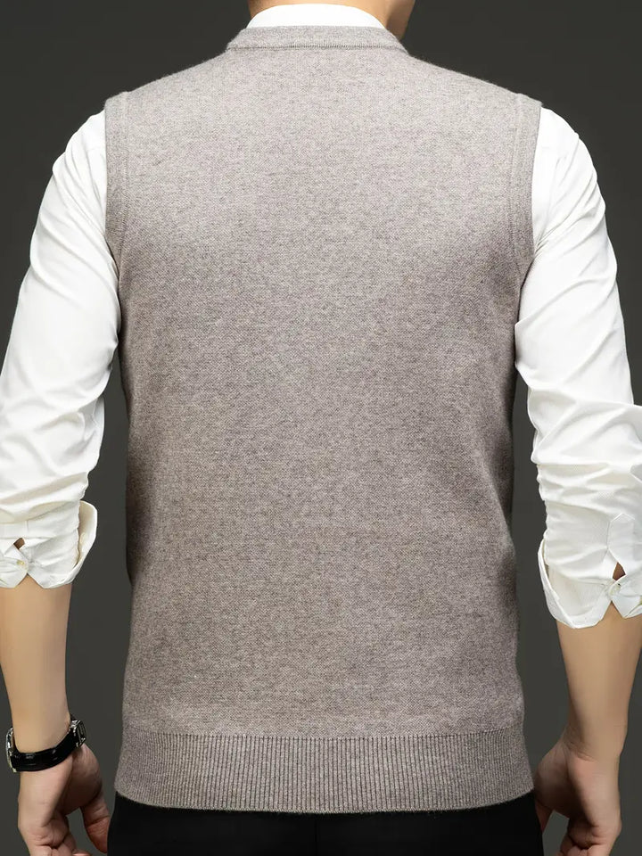 Yannick - Slim Fit Sleeveless Sweater