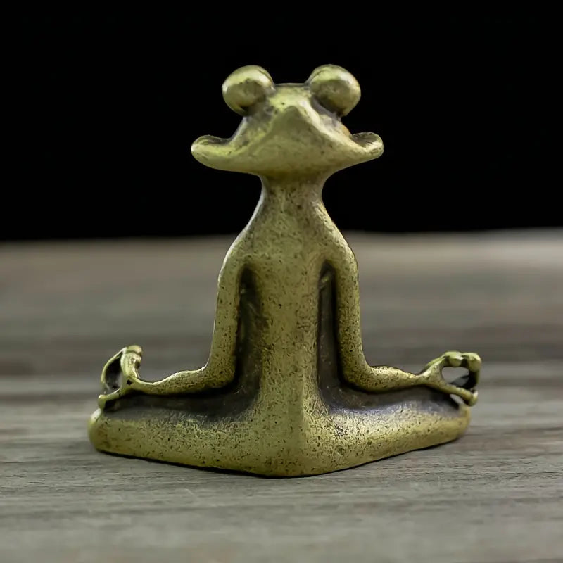 Meditoad - Elegant Metal Frog Incense Holder