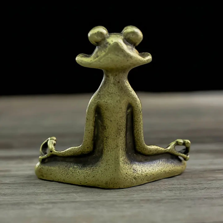 Meditoad - Elegant Metal Frog Incense Holder
