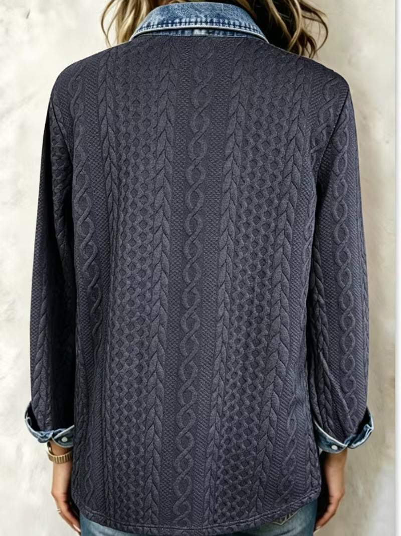 Miraelene - Long-Sleeve Patch Pocket Shirt