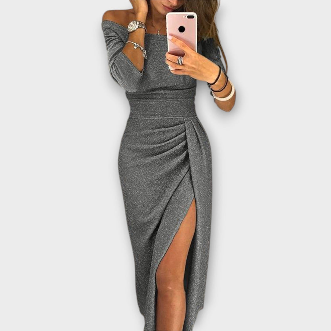 Minjee -  Elegant Off-Shoulder Dress