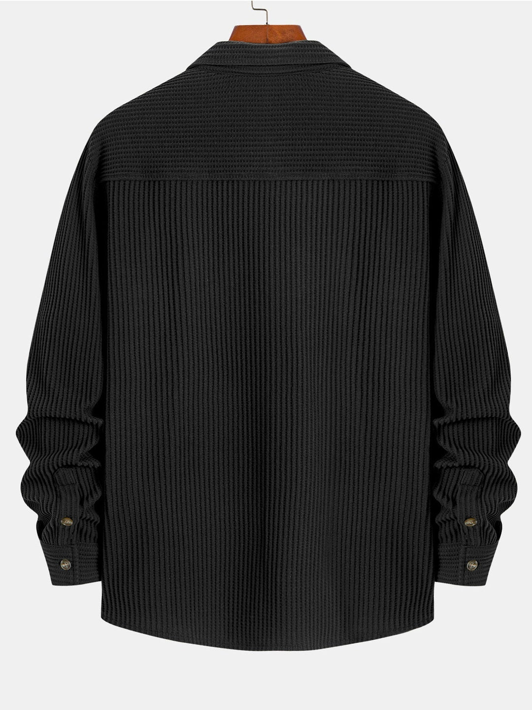 Hadrian - Long Sleeve Shirt With Waffle Texture