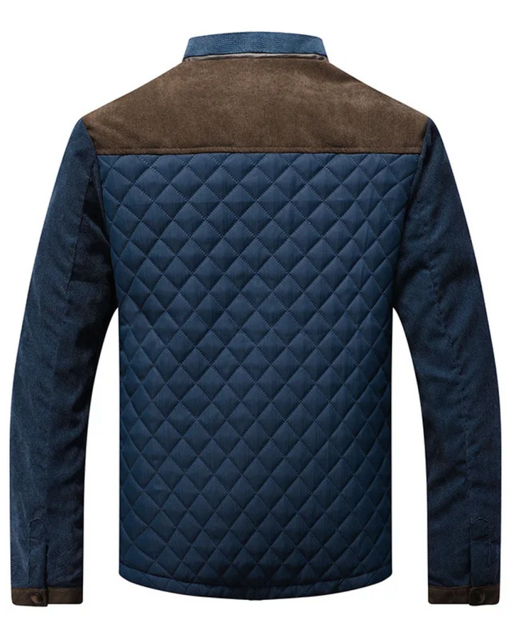 Nivina - Quilted Contrast Shoulder Jacket