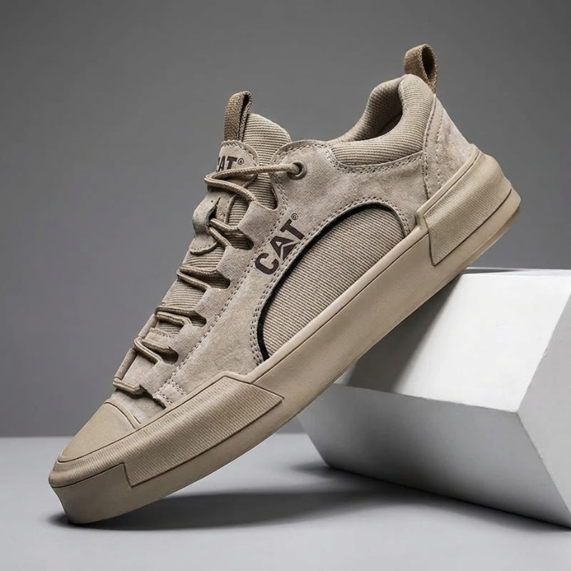 Voltform - Casual Suede Lace Up Sneakers