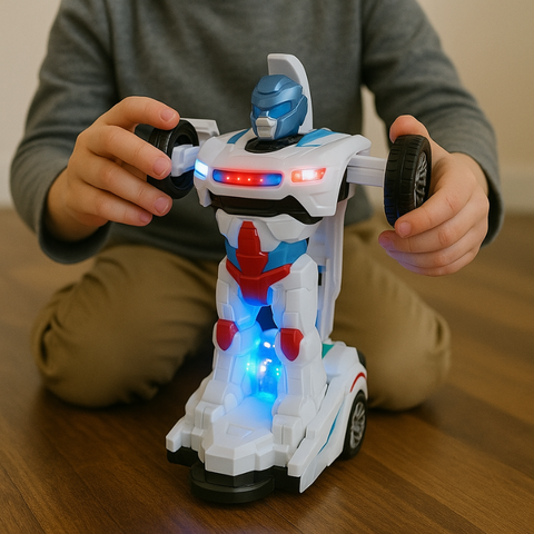 RoboRacer - 2-in-1 Car To Robot Transformer Toy