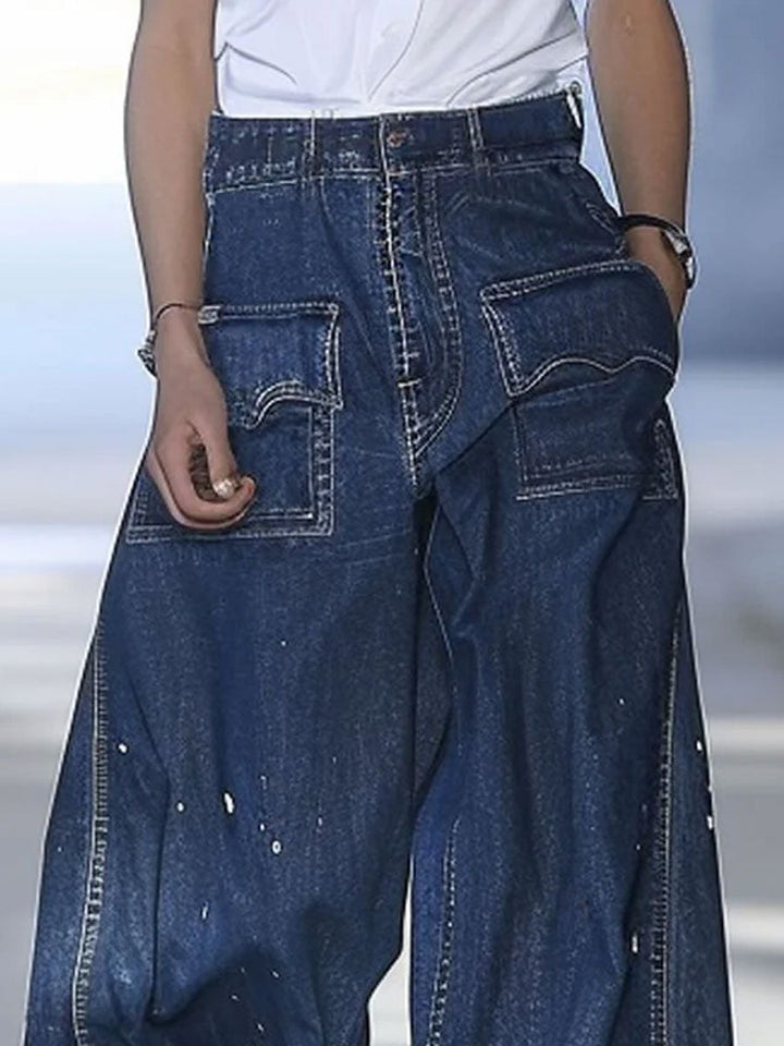 Azize - Loose fit Multi-Pocket Denim Jeans