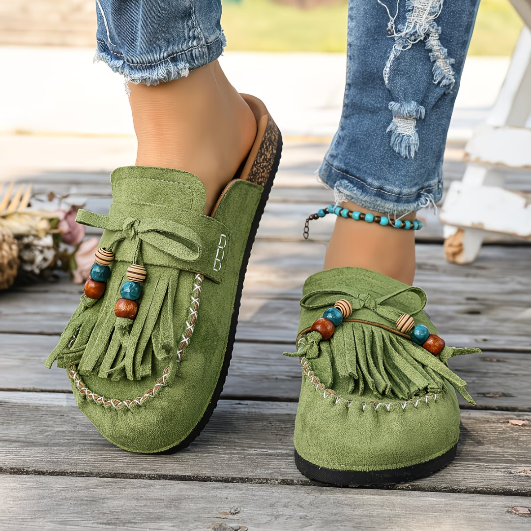 Mehra - Bohemian Suede Moccassins