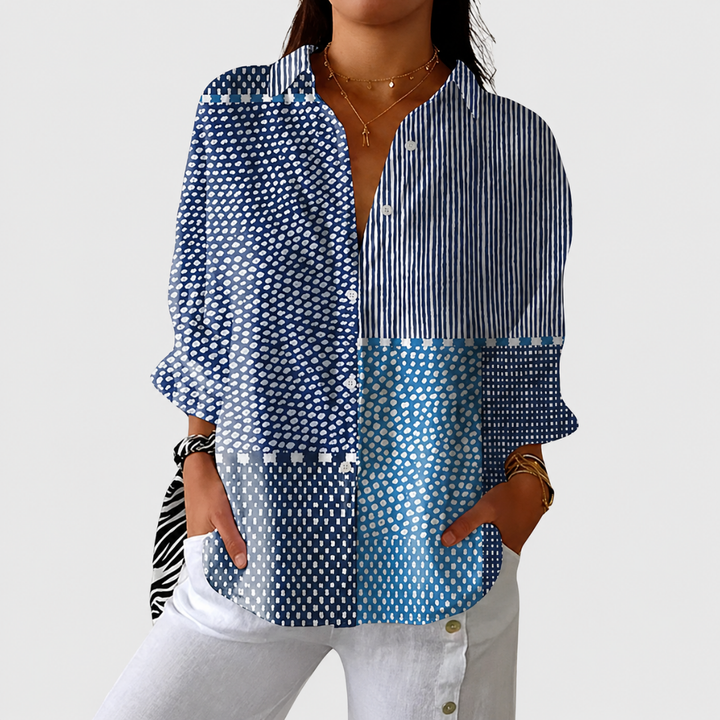 Anerilalina - Airy Colorful Printed Blouse