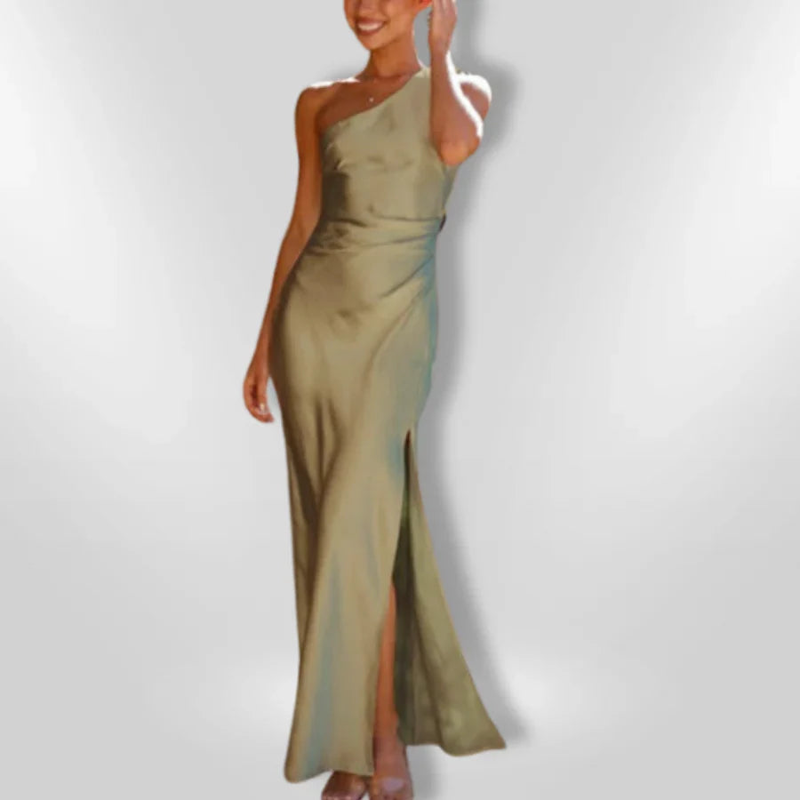 Erminia - Asymmetrical Slit Dress