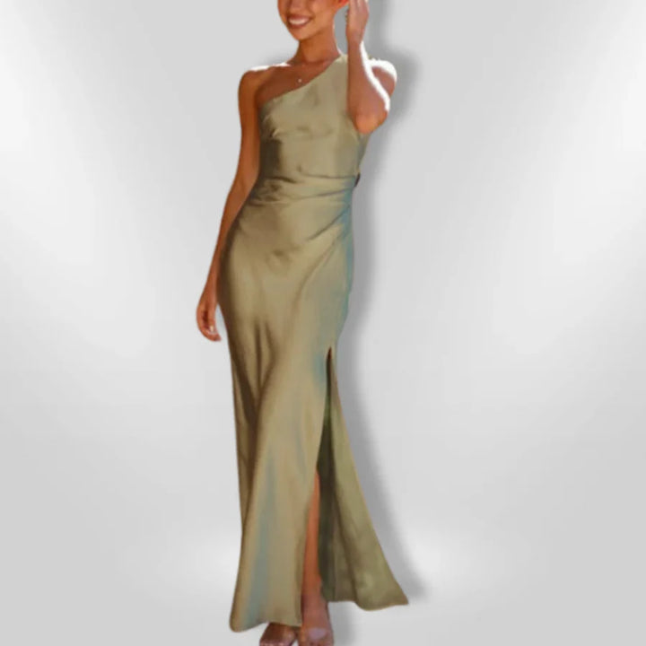 Erminia - Asymmetrical Slit Dress