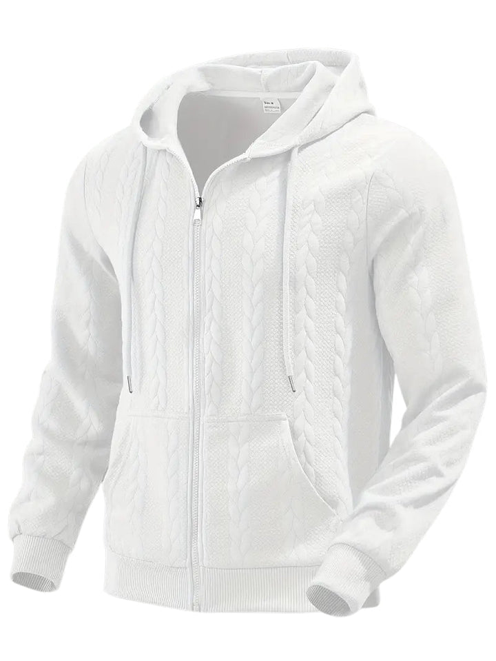 Philipp - Casual Zip Up Hoodie With Long Sleeve