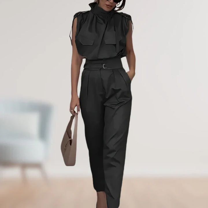 Reinhild - Blouse And Trousers Two Piece Set
