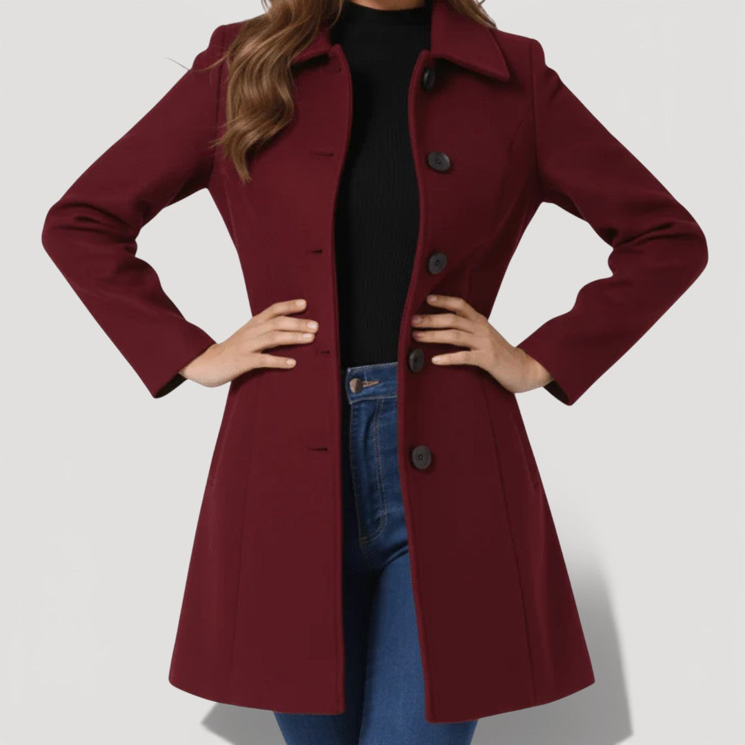 Tharushika - Sophisticated Long Sleeve Coat