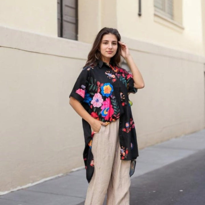 Rossella - Elegant Floral Printed Shirt
