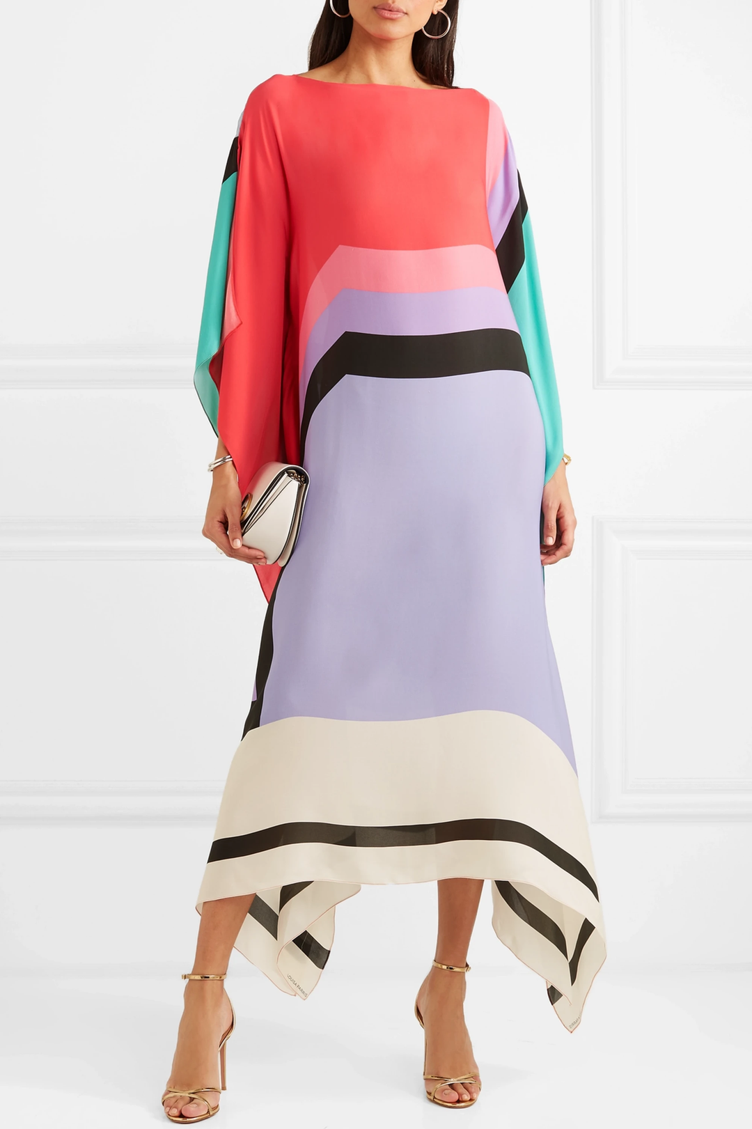 Shraddha - Striped Print Patchwork Dress