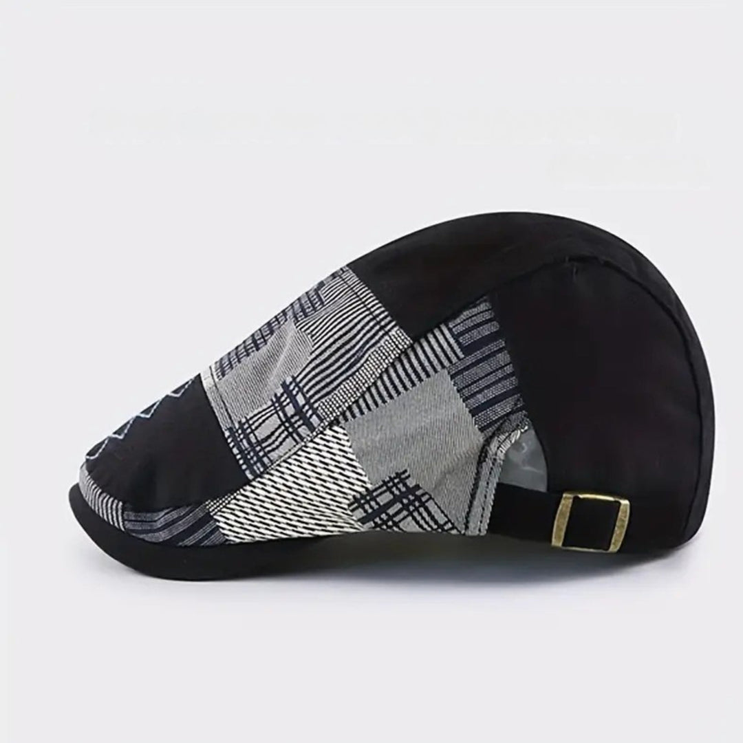 Lebron - Vintage Patchwork Newsboy Cap