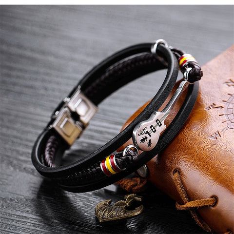 Nebil - High-quality Leather Handmade Unique Bracelet