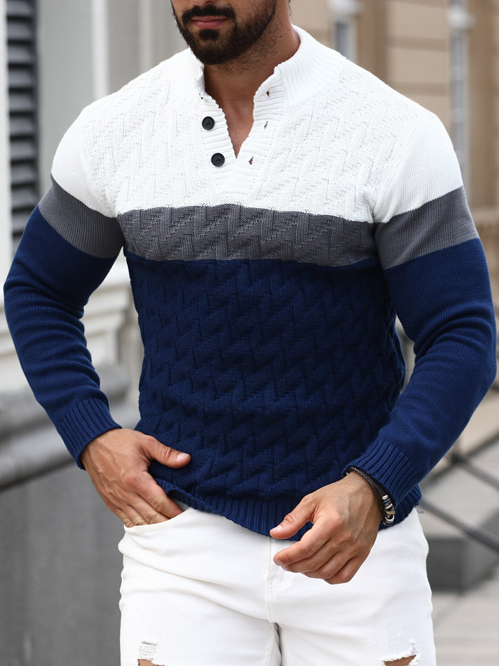 Vivena - Casual Stand Collar Knitted Sweater