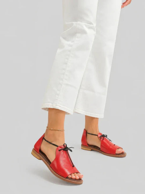 Helgard - Lace-up Flat Sandals