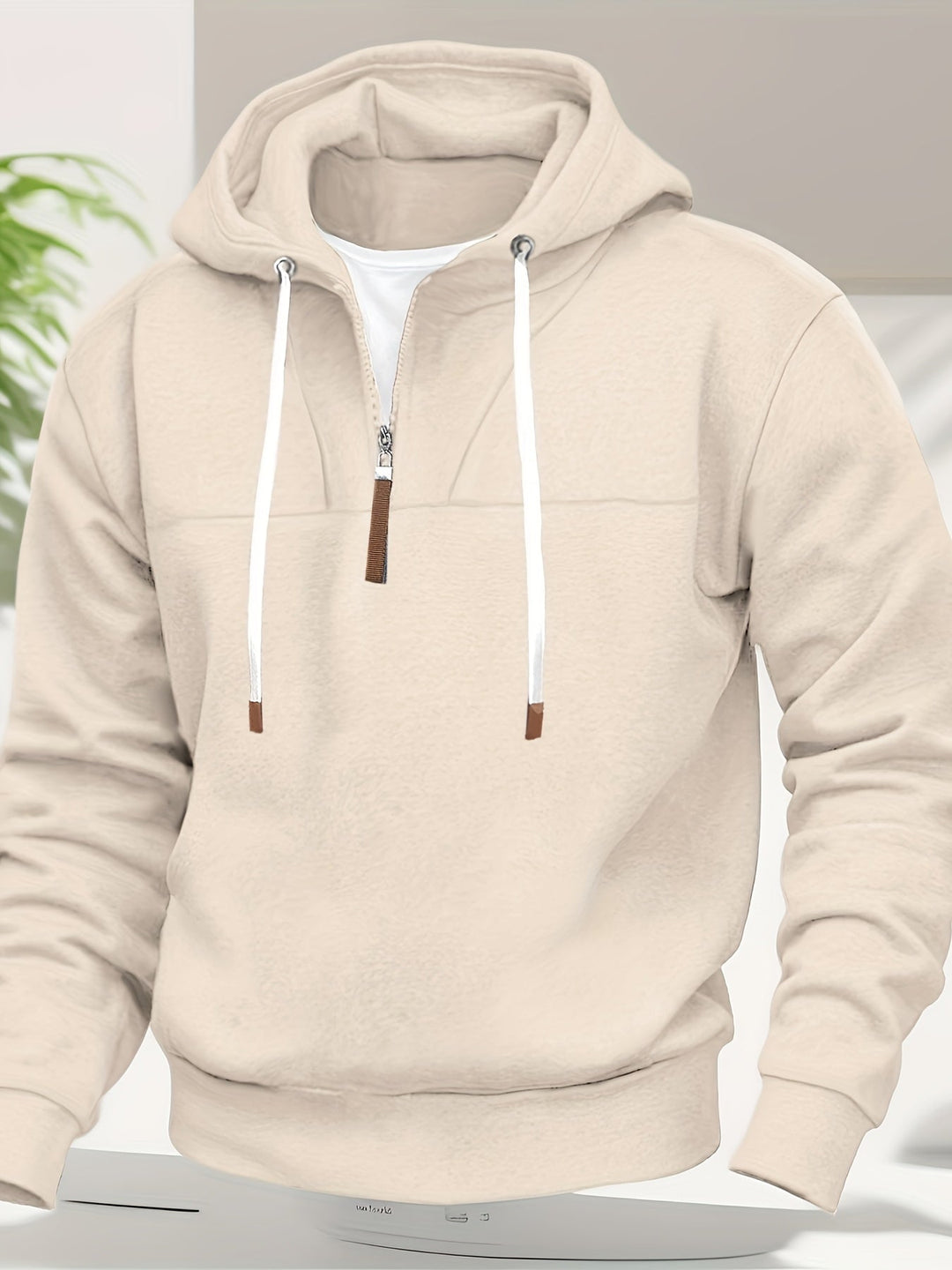 Kolton - Hooded Sweatshirt with Half Zipper