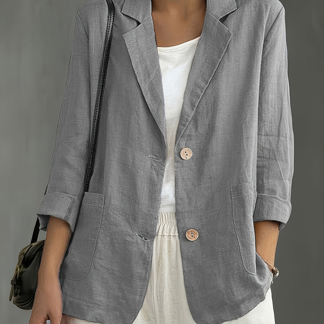 Jayde - Elegant Cotton Blazer