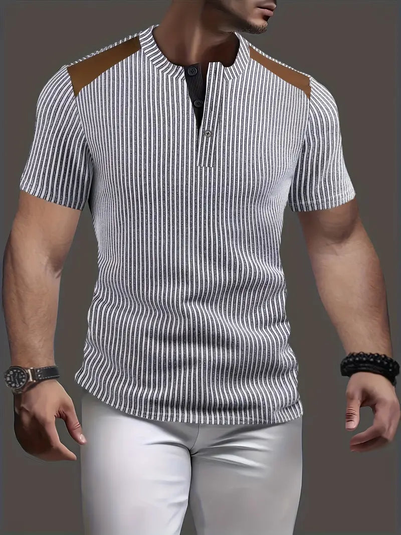 Cihan - Casual Striped Knitted Shirt