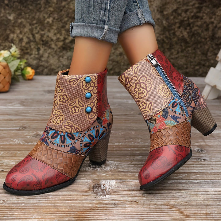 Briis - Chunky Heel Short Boot