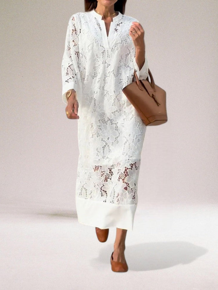 Hafina - Luxurious Lace Maxi Dress