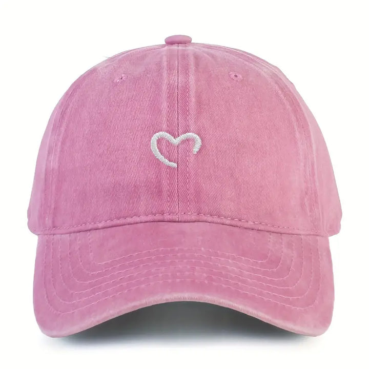 Marlia - Embroidered Heart Stitched Cap