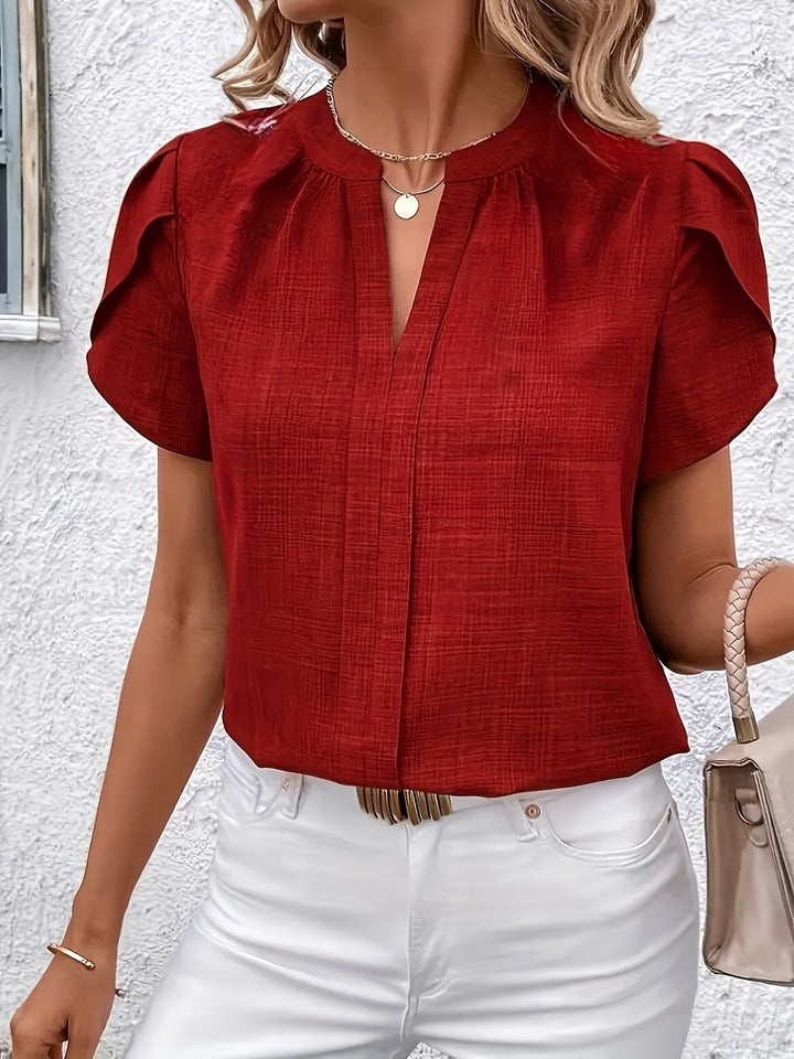 Kacey - Short Sleeve V-Neck Shirt