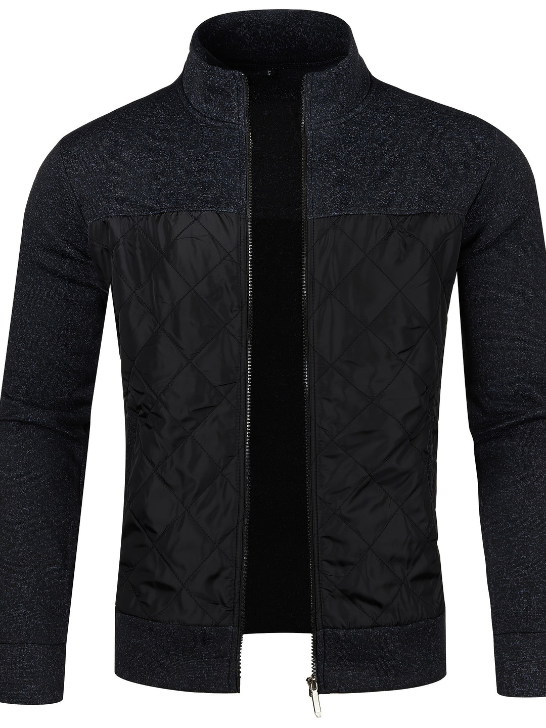 Grzegorz - Long Sleeve Knitted Jacket With Zip Up