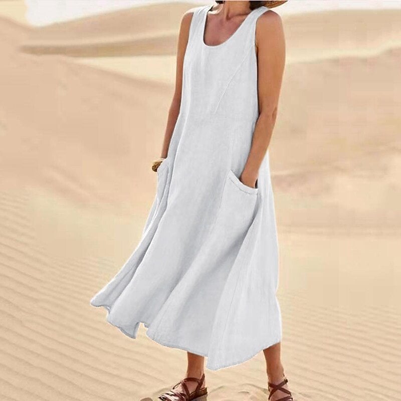 Pinkky - Sleeveless Cotton Dress
