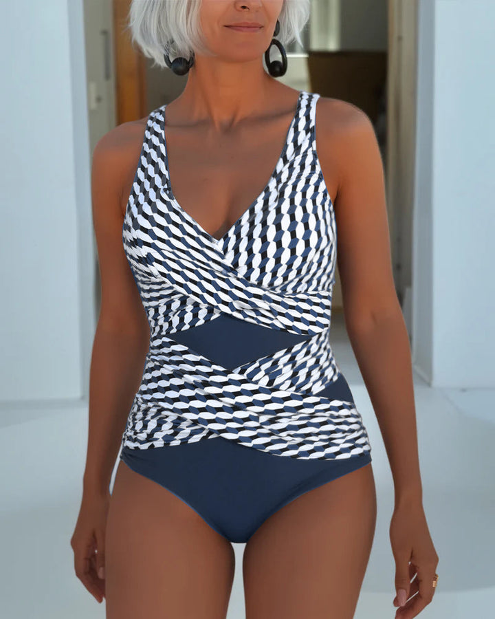 Rachell - Elegant Cross-Over Swimsuit