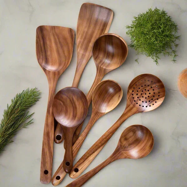 Atlasmark - Teak Cooking Set