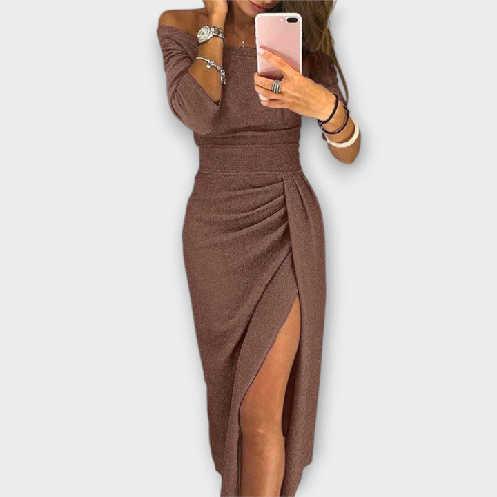 Minjee -  Elegant Off-Shoulder Dress