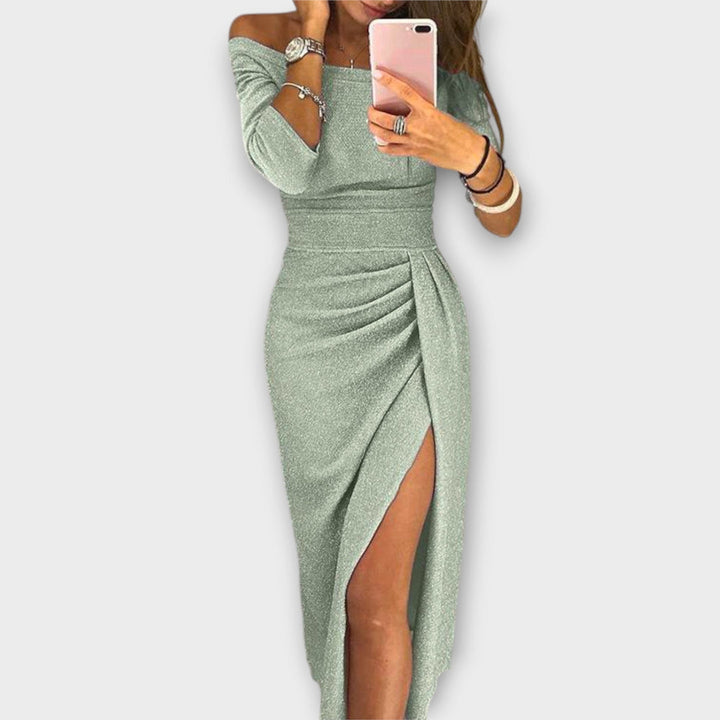Minjee -  Elegant Off-Shoulder Dress
