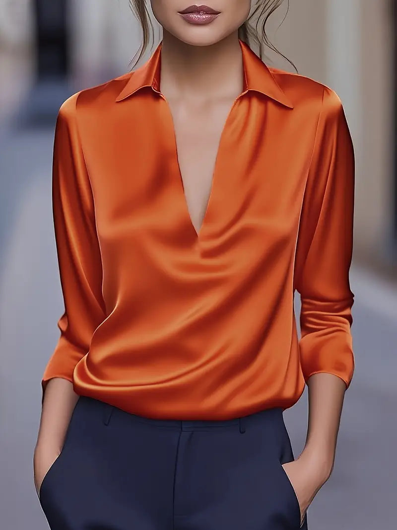 Lianyandra - Premium V-Neck Blouse