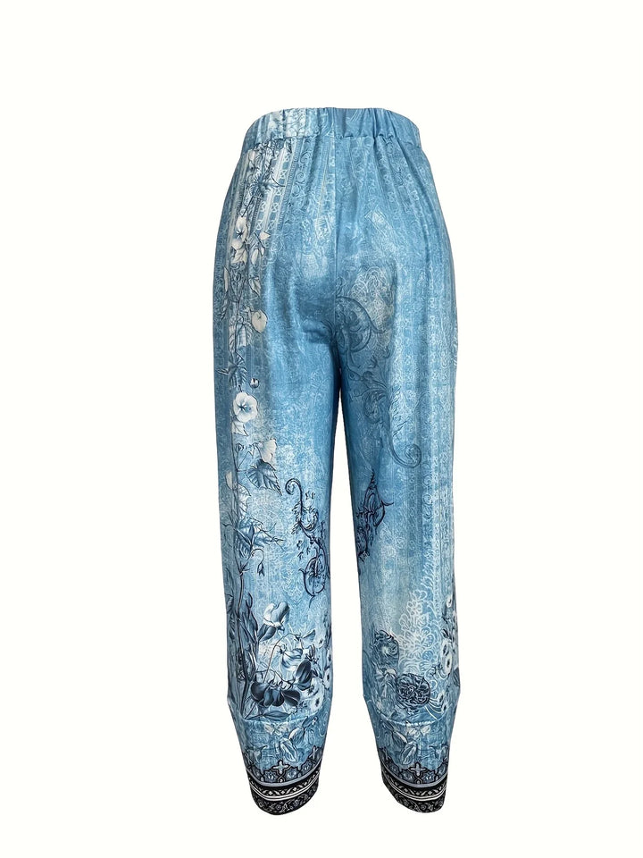 Kayden - Vintage Floral Capri Pants