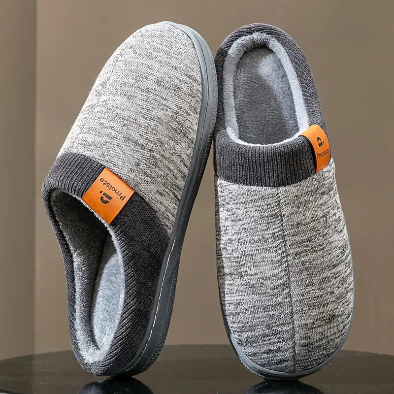 Lycett - Fleece Lined Non Slip Slippers