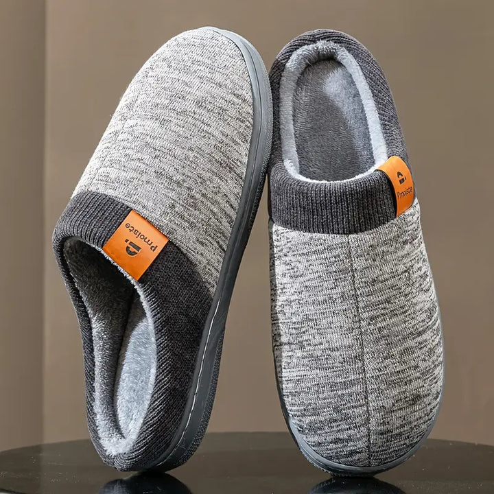 Lycett - Fleece Lined Non Slip Slippers